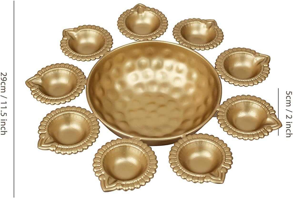 Metal Diya Shaped - Hình 2